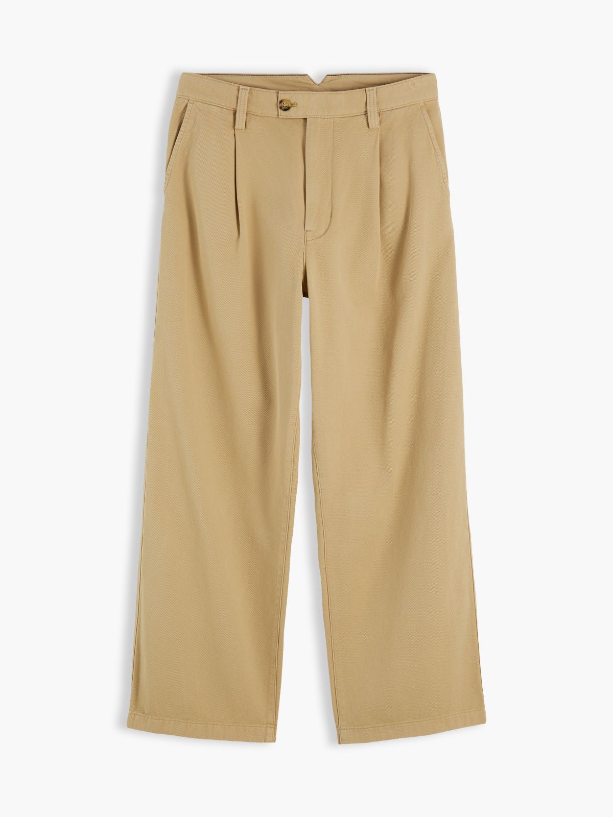 Theo Loose Washed Chinos — Beige