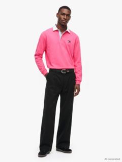 Theo Loose Washed Chinos — Black 2