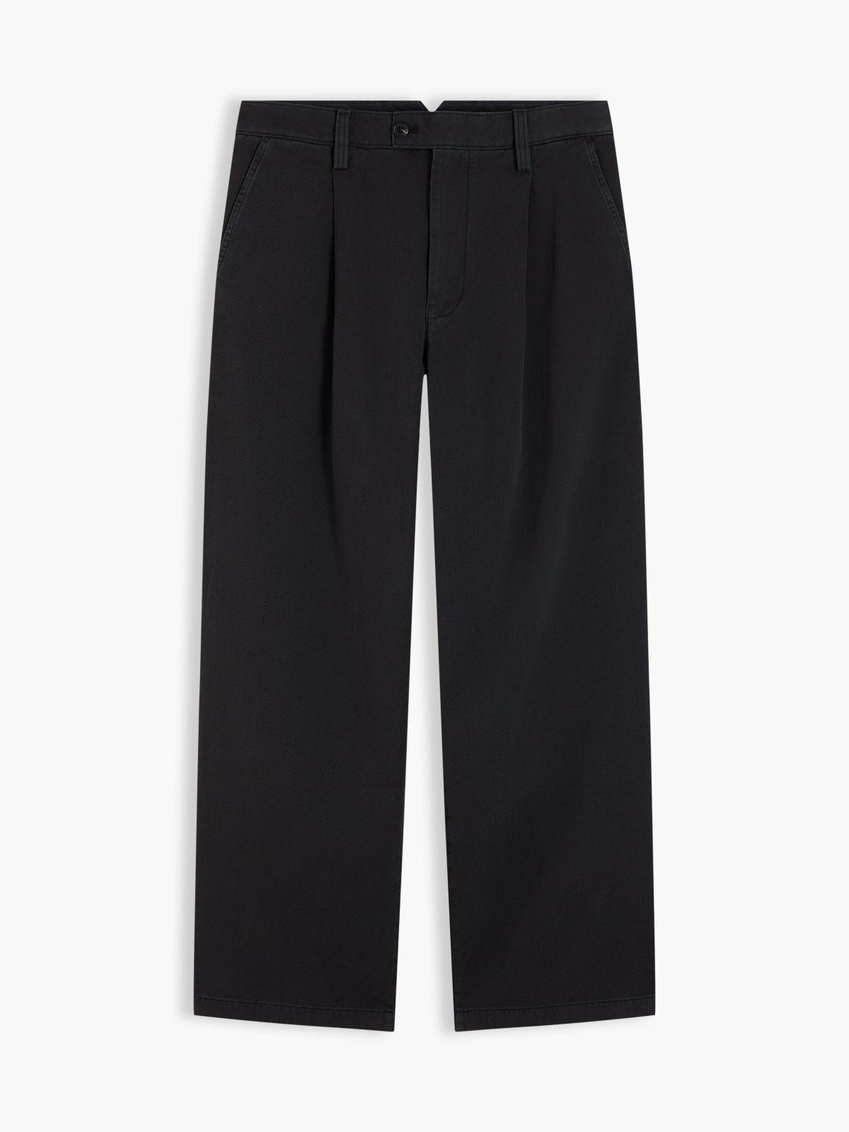 Theo Loose Washed Chinos — Black