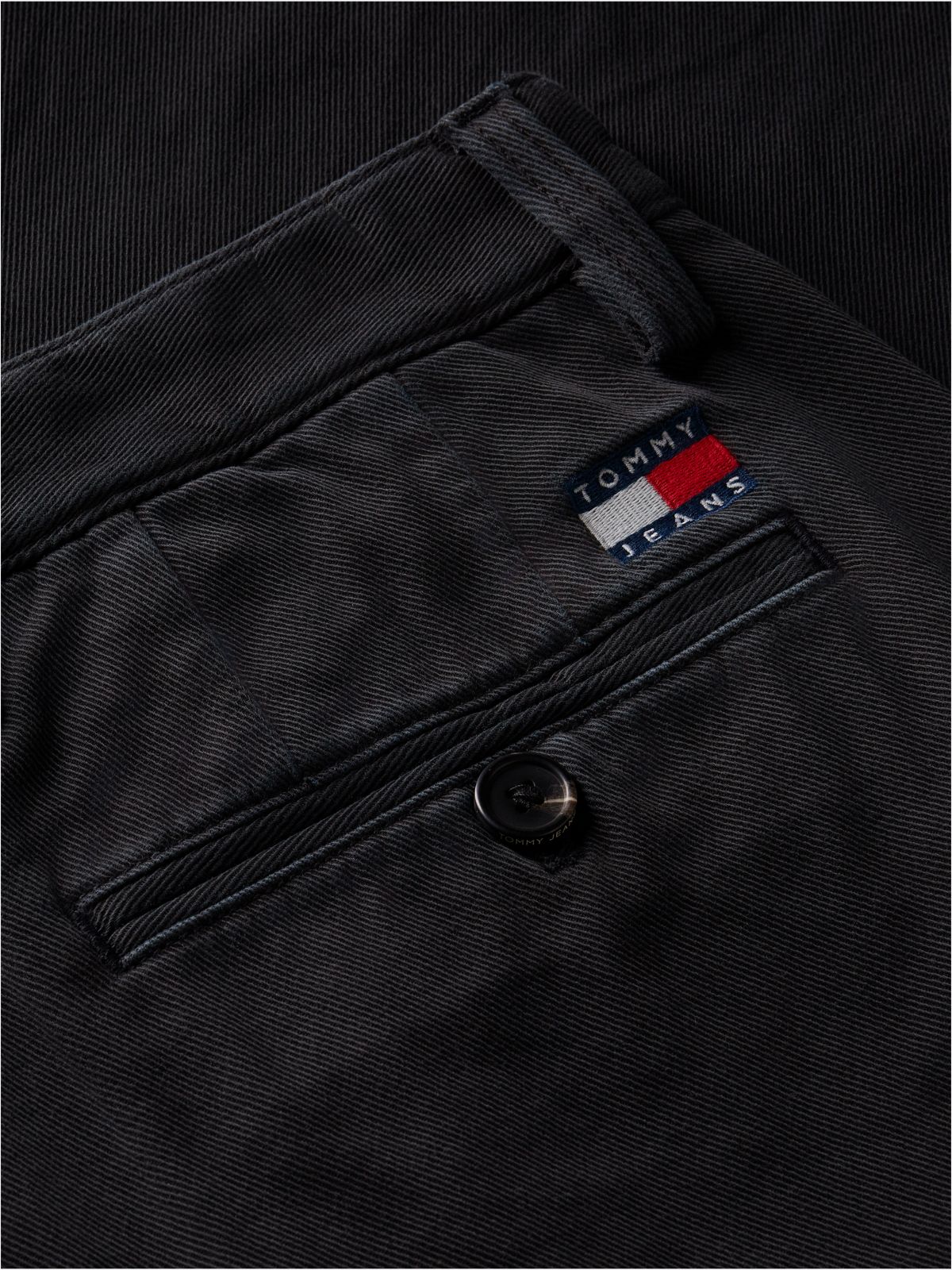 Theo Loose Washed Chinos — Black
