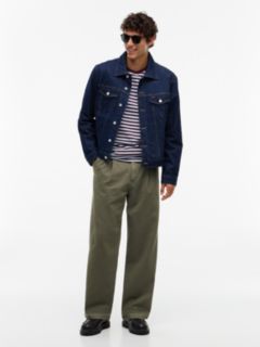 Theo Loose Washed Chinos — Green 2