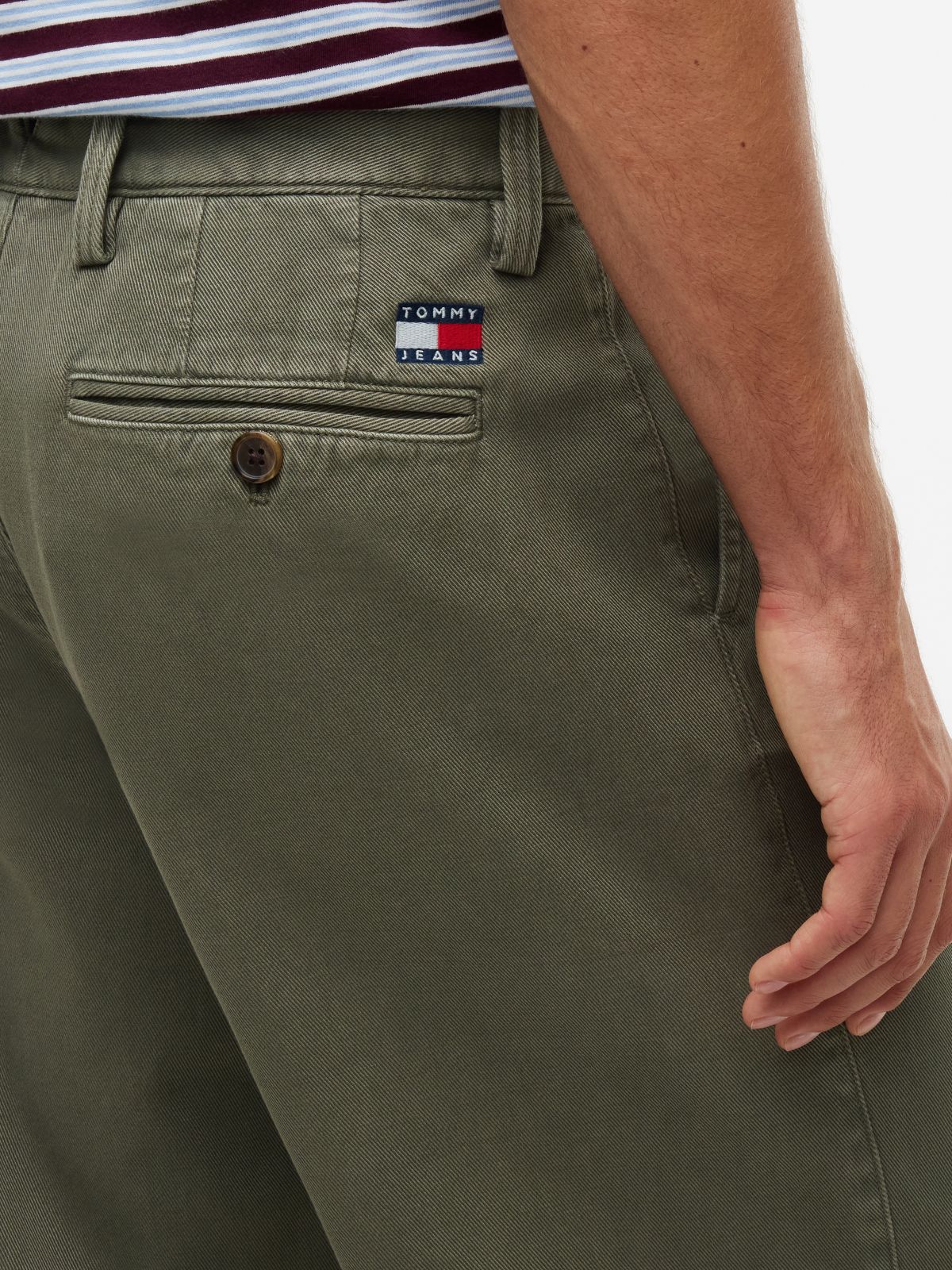 Theo Loose Washed Chinos — Green