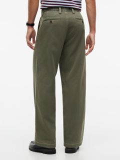 Theo Loose Washed Chinos — Green 4