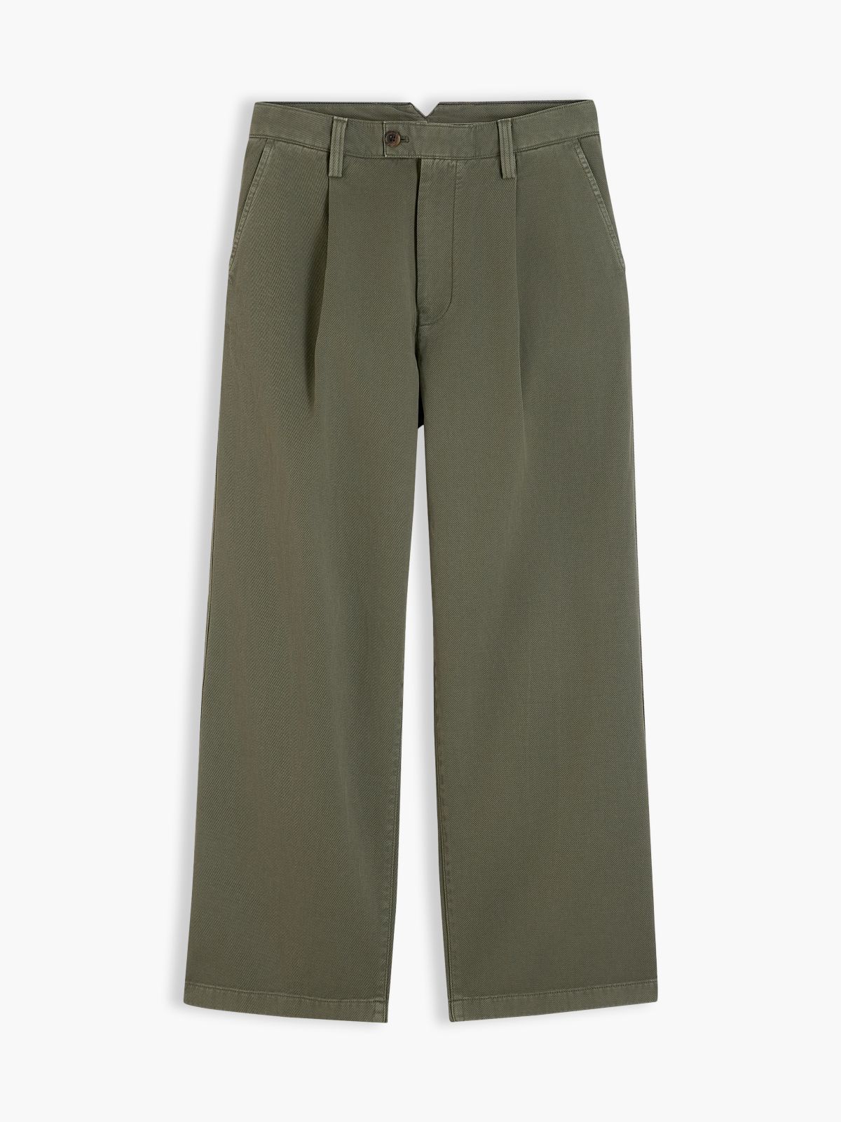 Theo Loose Washed Chinos — Green