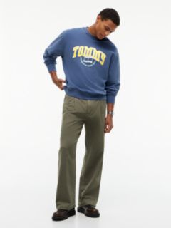 Varsity Logo Relaxed Terry Sweatshirt — Blue 2