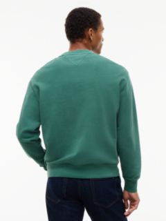 Varsity Logo Relaxed Terry Sweatshirt — Green 4