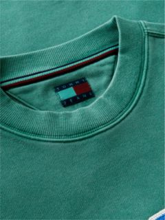Varsity Logo Relaxed Terry Sweatshirt — Green 6