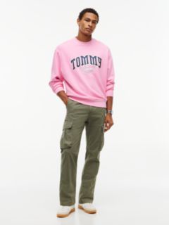 Varsity Logo Relaxed Terry Sweatshirt — Pink 2