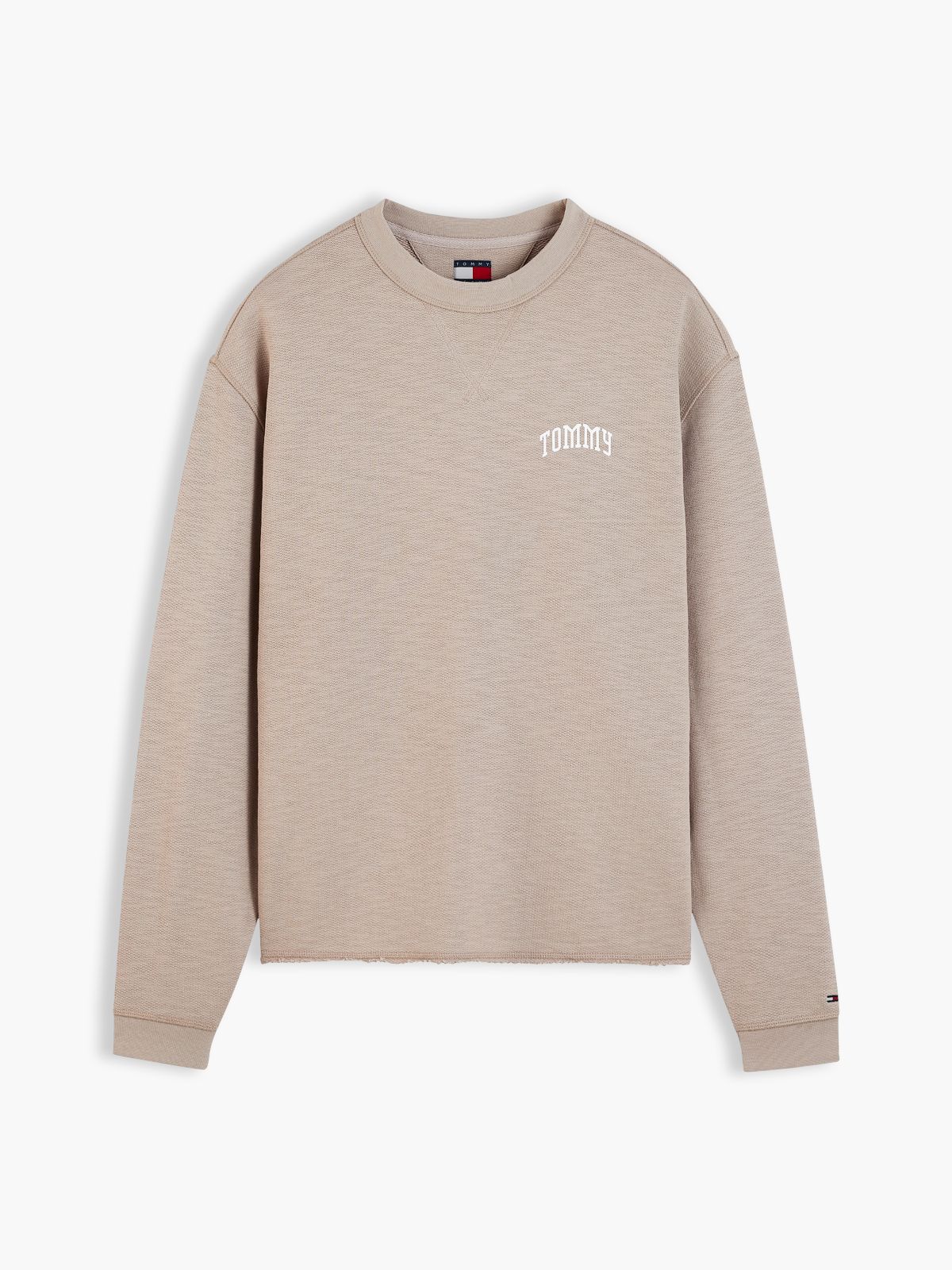 Logo Relaxed Crew Neck Sweatshirt — Grey