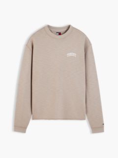 Logo Relaxed Crew Neck Sweatshirt — Grey 5