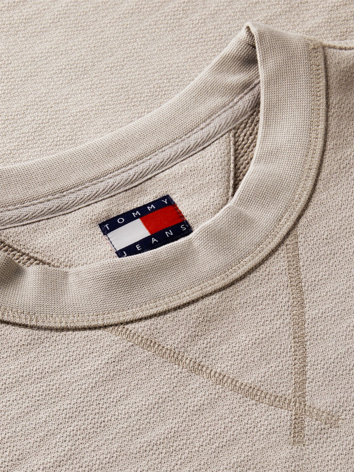 Logo Relaxed Crew Neck Sweatshirt — Grey