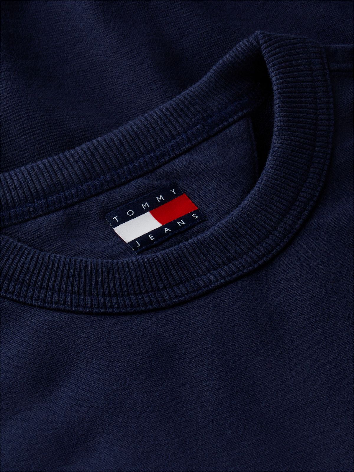 Back Wavy Flag Terry Relaxed Sweatshirt — Blue