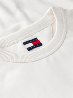 Back Wavy Flag Terry Relaxed Sweatshirt — White 6