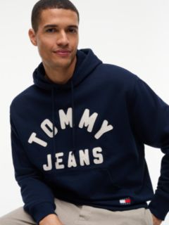 Classic Logo Relaxed Fleece Hoody — Blue 3