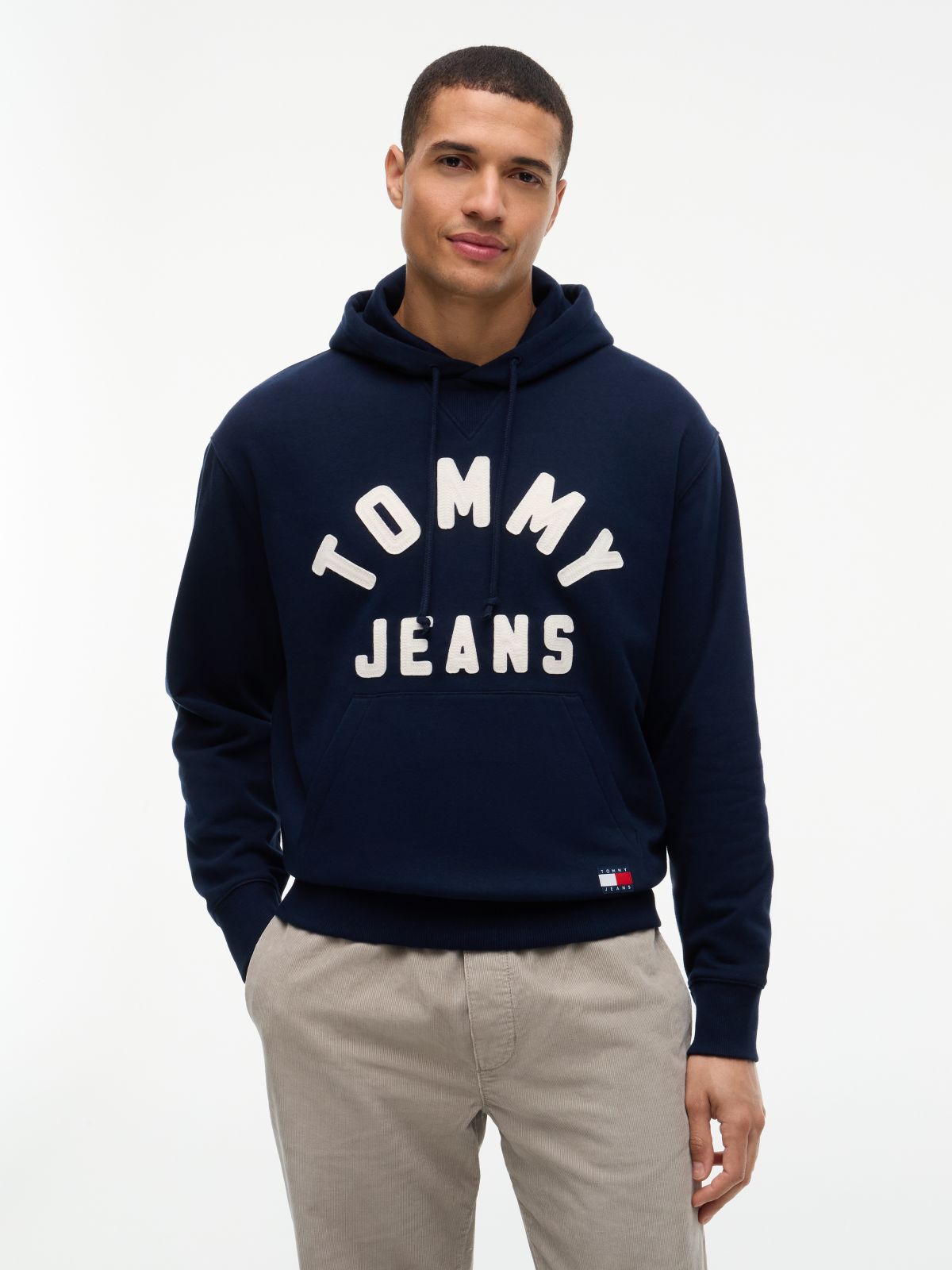 Classic Logo Relaxed Fleece Hoody — Blue