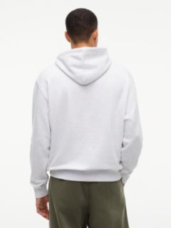 Classic Logo Relaxed Fleece Hoody — Grey 4