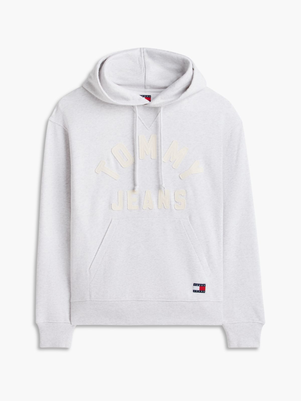 Classic Logo Relaxed Fleece Hoody — Grey