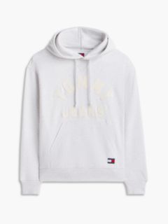 Classic Logo Relaxed Fleece Hoody — Grey 5