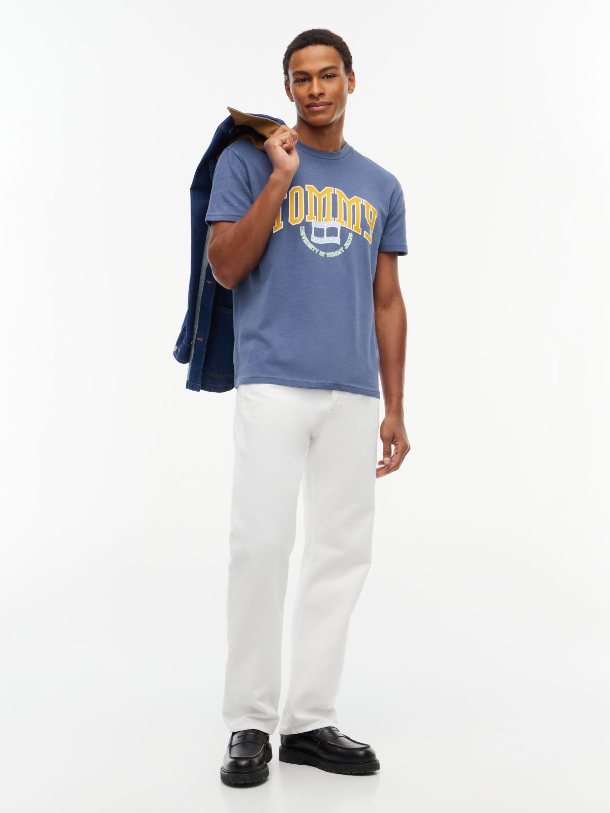 Varsity Logo Jersey T-Shirt — Blue