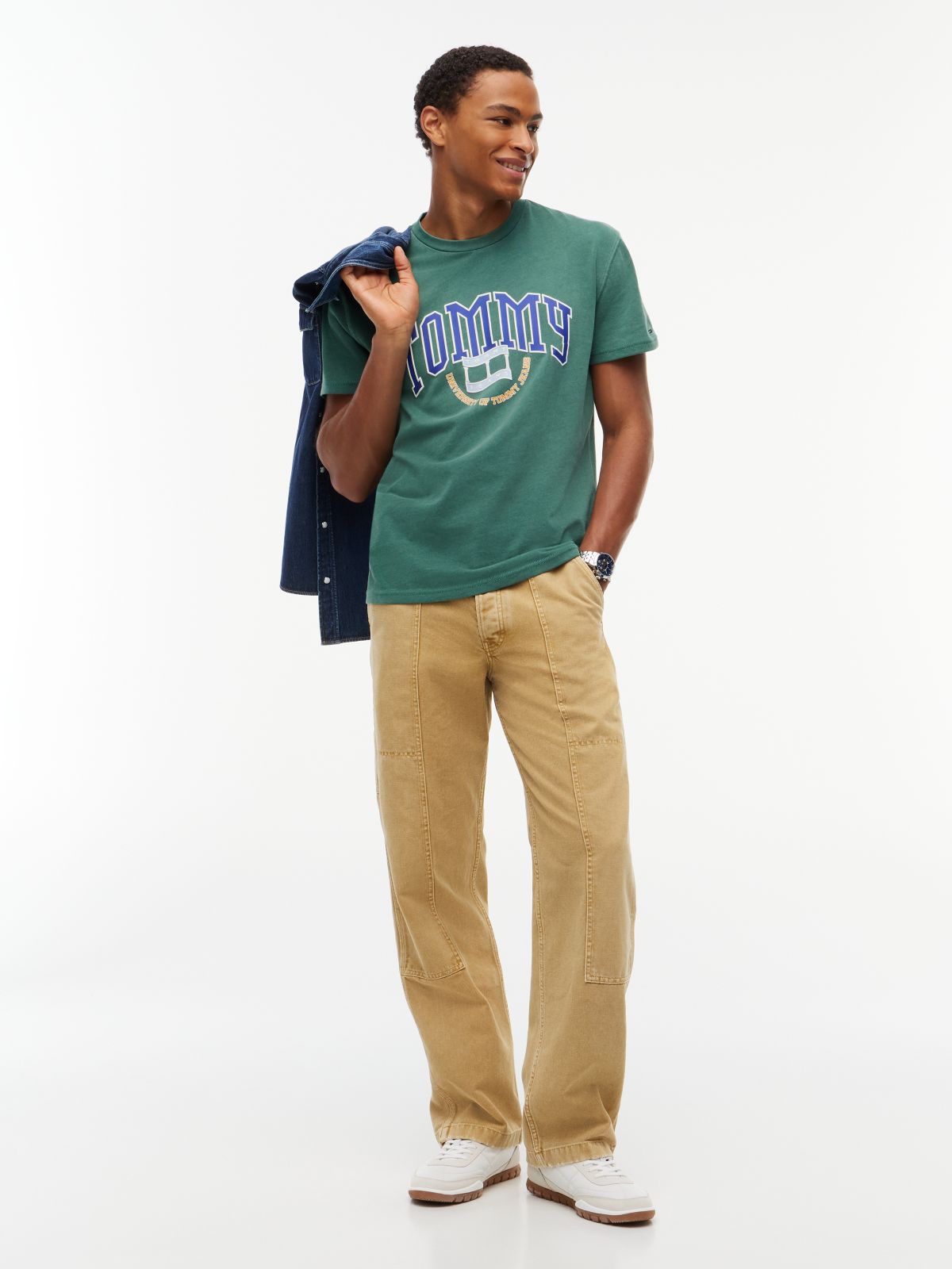 Varsity Logo Jersey T-Shirt — Green