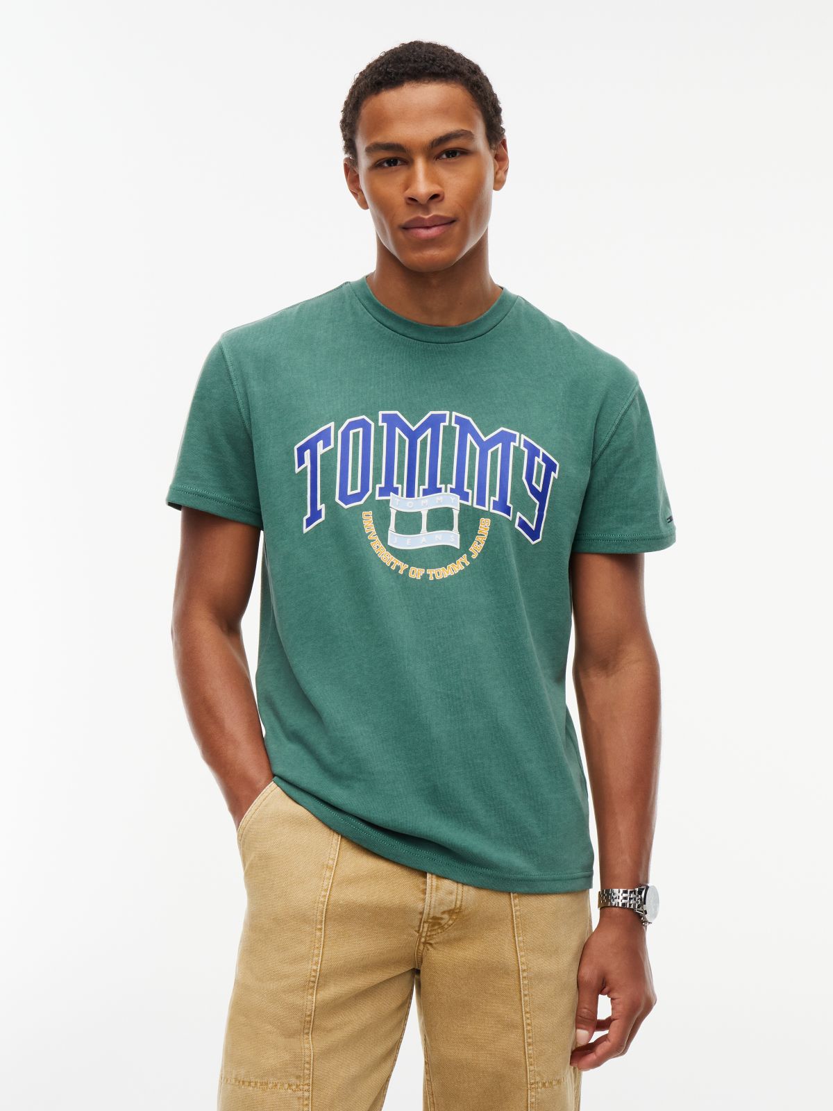 Varsity Logo Jersey T-Shirt — Green