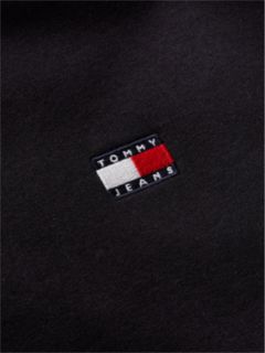 Badge Fleece Crew Neck Sweatshirt — Black 6