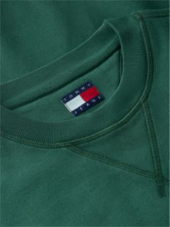 Badge Fleece Crew Neck Sweatshirt — Green 6