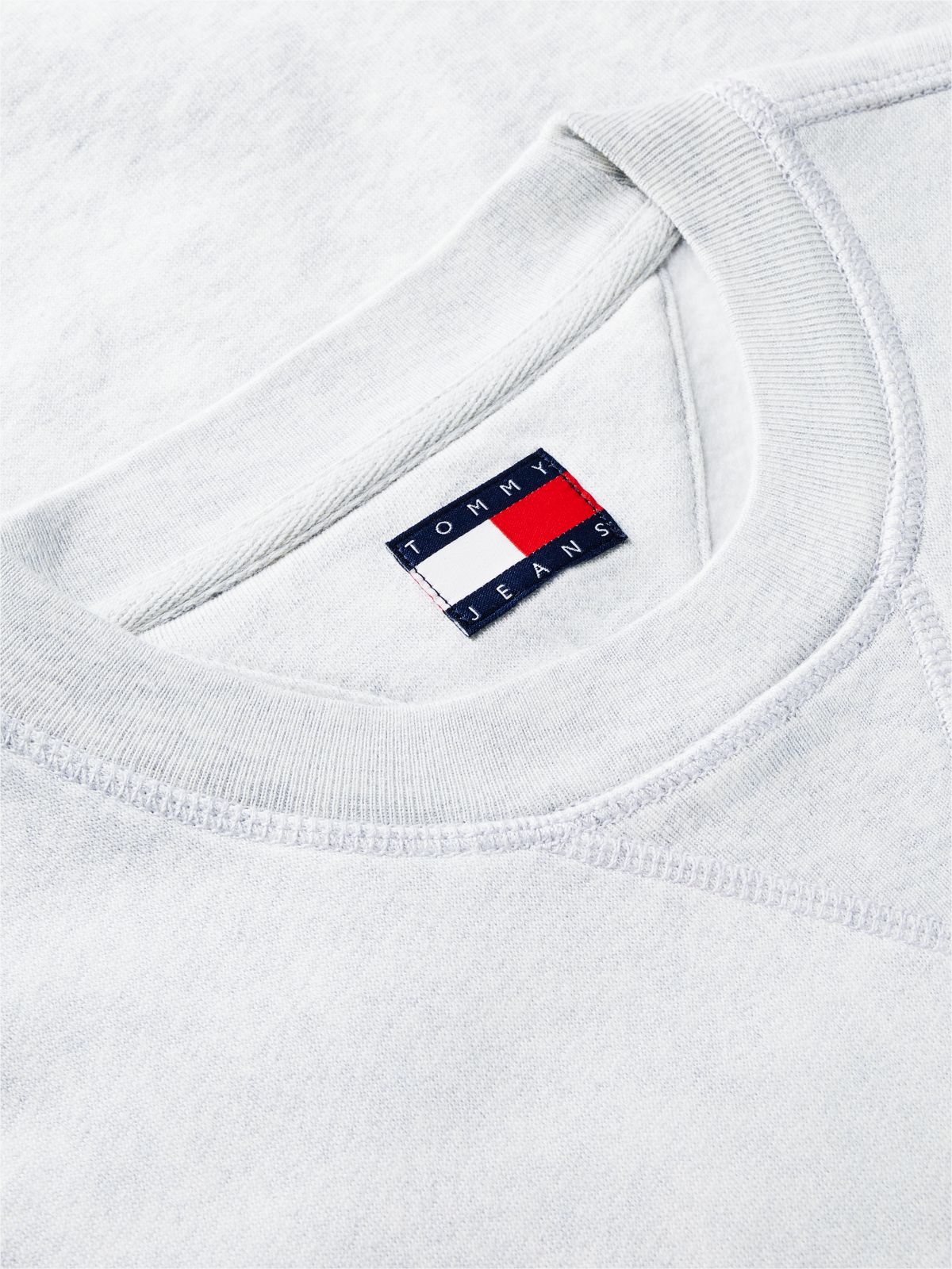 Badge Fleece Crew Neck Sweatshirt — Grey