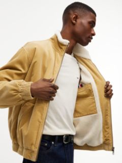Washed Corduroy Zip-Thru Jacket — Beige 4