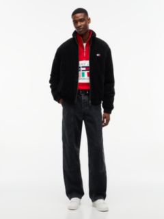 Washed Corduroy Zip-Thru Jacket — Black 2