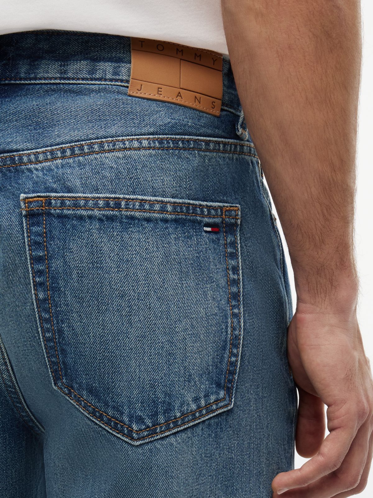 Sonny Tapered Whiskered Jeans — Blue