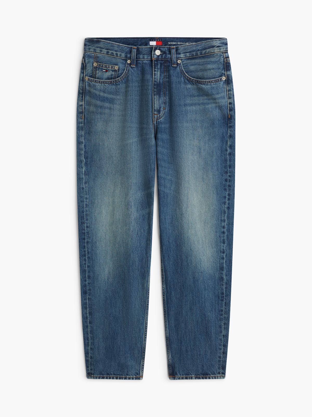 Sonny Tapered Whiskered Jeans — Blue