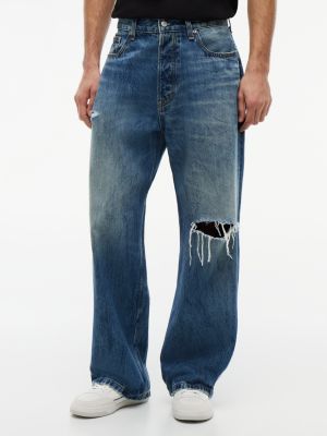 denim theo distressed loose jeans for men tommy jeans