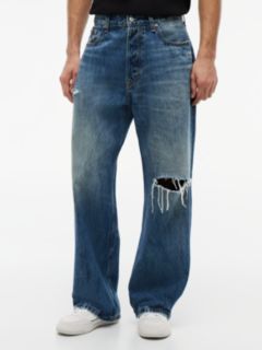 Theo Loose Distressed Jeans — Blue 1
