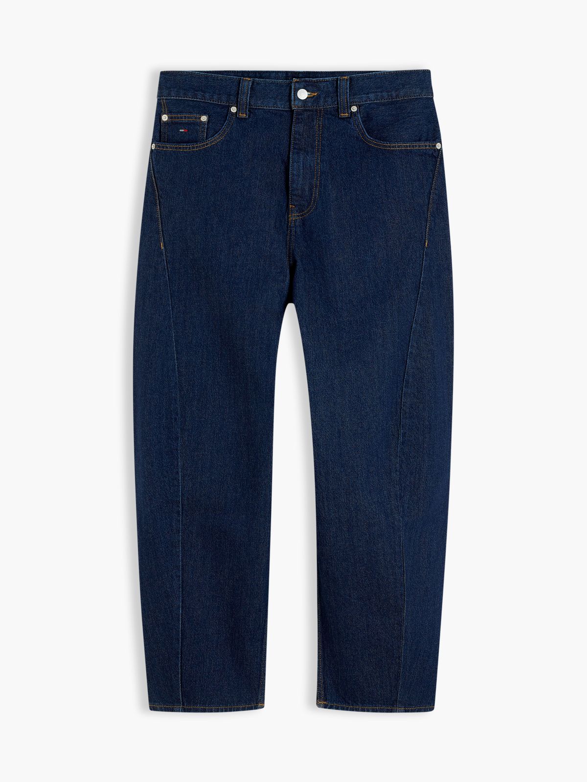 Ashton Barrel Twisted Seam Jeans — Denim