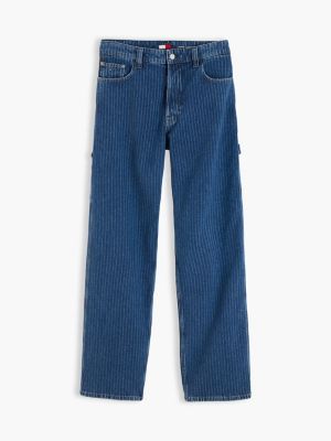 denim jaimie loose straight pinstripe carpenter jeans for men tommy jeans