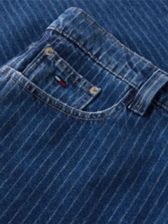 Jaimie Loose Straight Pinstripe Carpenter Jeans — Denim 8