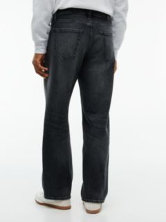 Jaimie Loose Straight Black Jeans — Denim 7