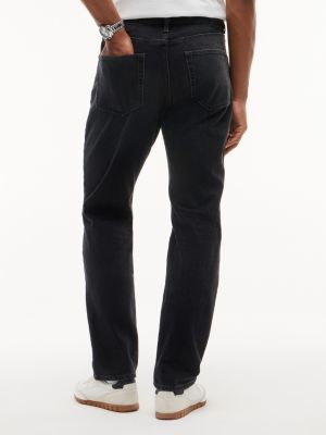 denim ryan slim straight black jeans for men tommy jeans