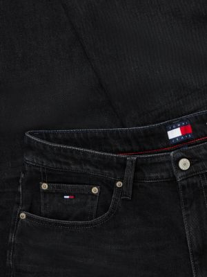 denim ryan slim straight black jeans for men tommy jeans