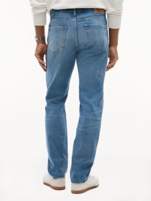 jeans distressed ryan slim fit dritti denim da uomini tommy jeans