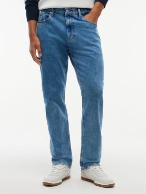denim ryan slim straight faded jeans for men tommy jeans