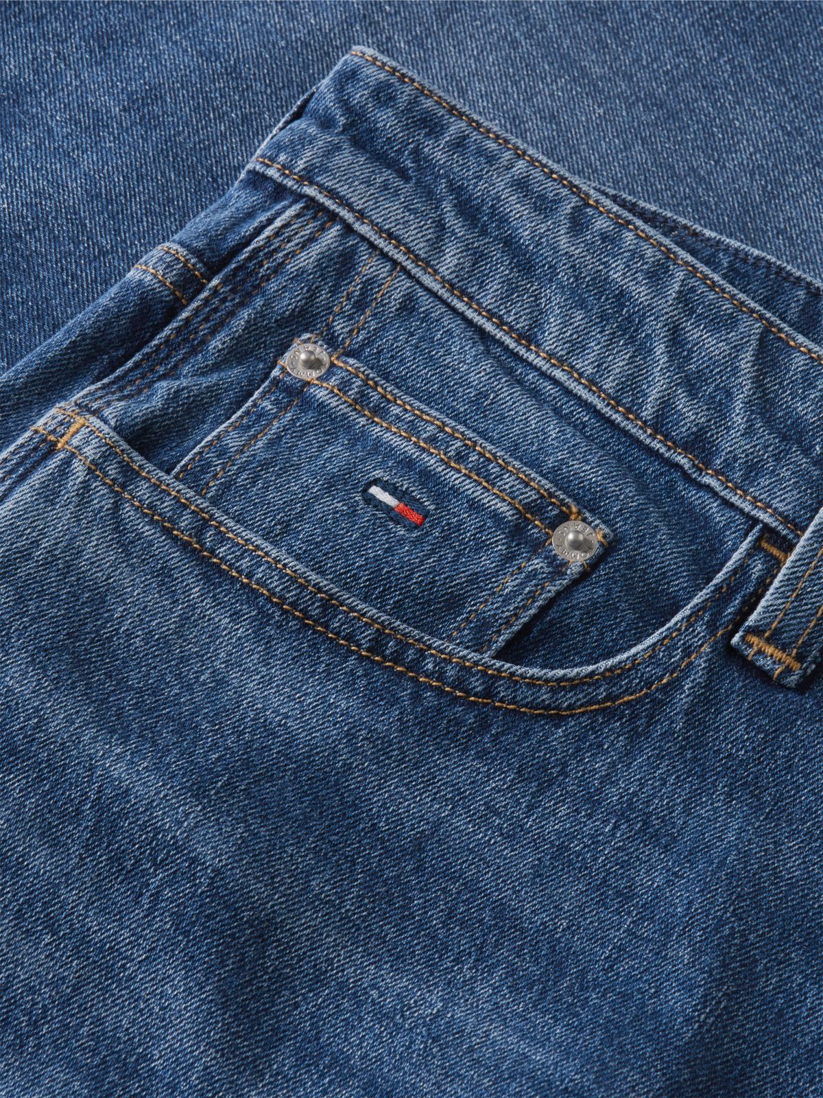Jaimie Loose Straight Faded Carpenter Jeans — Denim