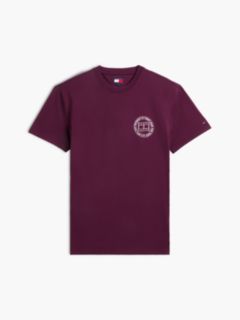 Wavy Flag Back Logo Jersey T-Shirt — Purple 5