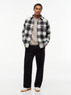 Tommy Badge Fleece Relaxed Joggers — Black 2