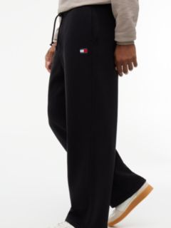 Tommy Badge Fleece Relaxed Joggers — Black 3