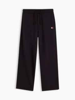 Tommy Badge Fleece Relaxed Joggers — Black 5