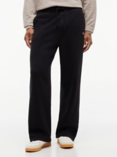 Tommy Badge Fleece Relaxed Joggers — Black 1
