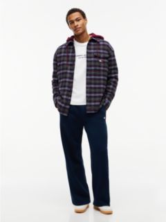 Tommy Badge Fleece Relaxed Joggers — Blue 2