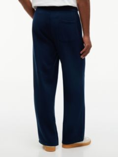 Tommy Badge Fleece Relaxed Joggers — Blue 4